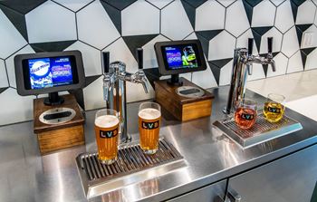 Complimentary beer & wine on tap
